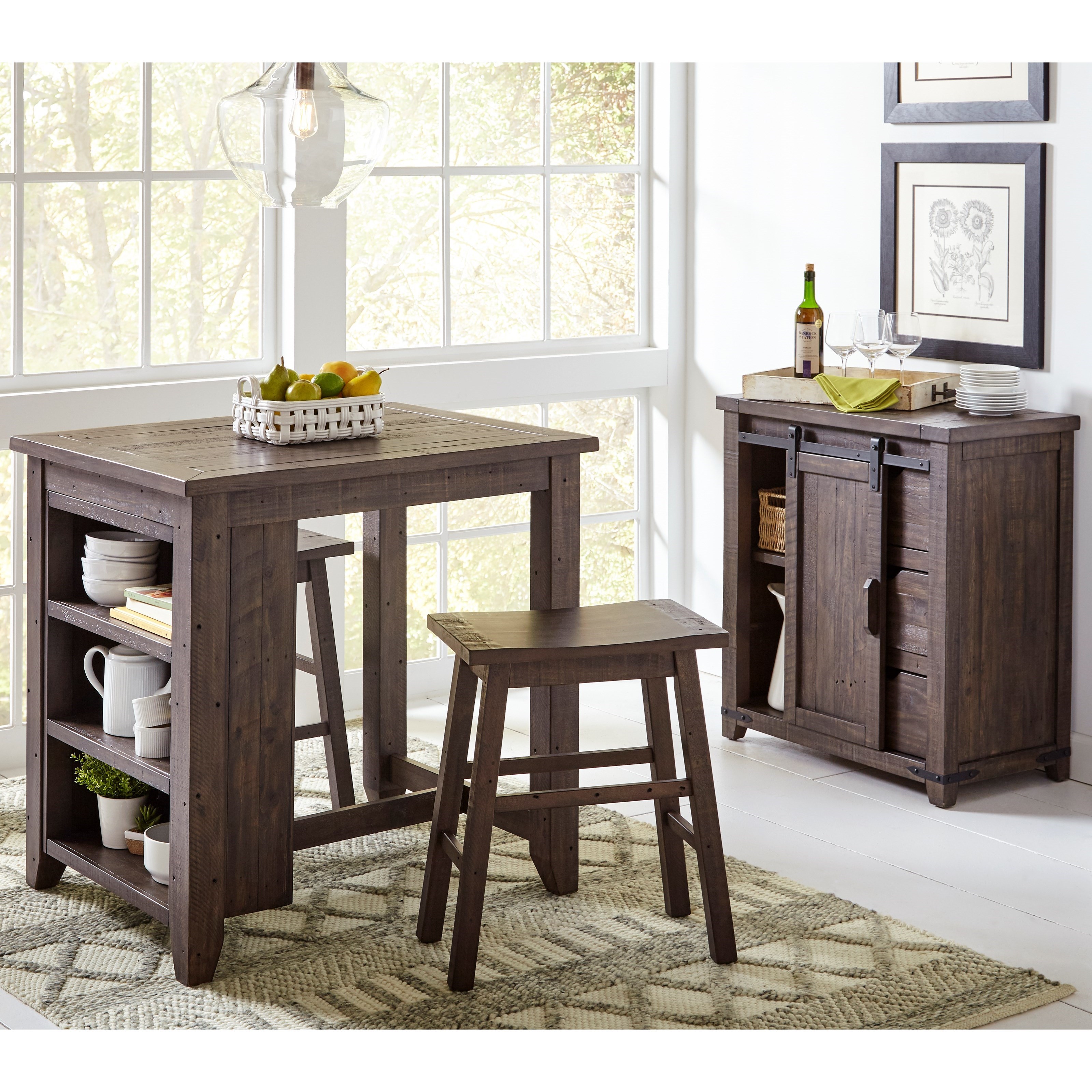 Madison County 3 Piece Counter Height Table Set